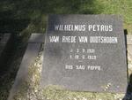 OUDTSHOORN Wilhelmus Petrus, van Rhede van 1921-1959