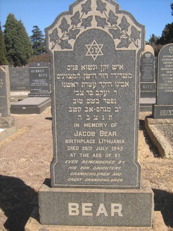 BEAR Jacob -1942