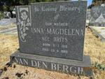 BERGH Anna Magdalena, van den nee BRITS 1915-1986