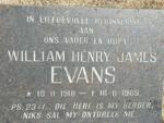 EVANS William Henry James 1918-1989