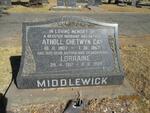 MIDDLEWICK Atholl Chetwyn Cay 1907-1967 & Lorraine 1917-1989