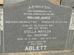 ABLETT William James 1887-1958 & Stella Matilda OVERTON 1892-1977