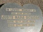 DICKASON Judith Maria 1908-1947