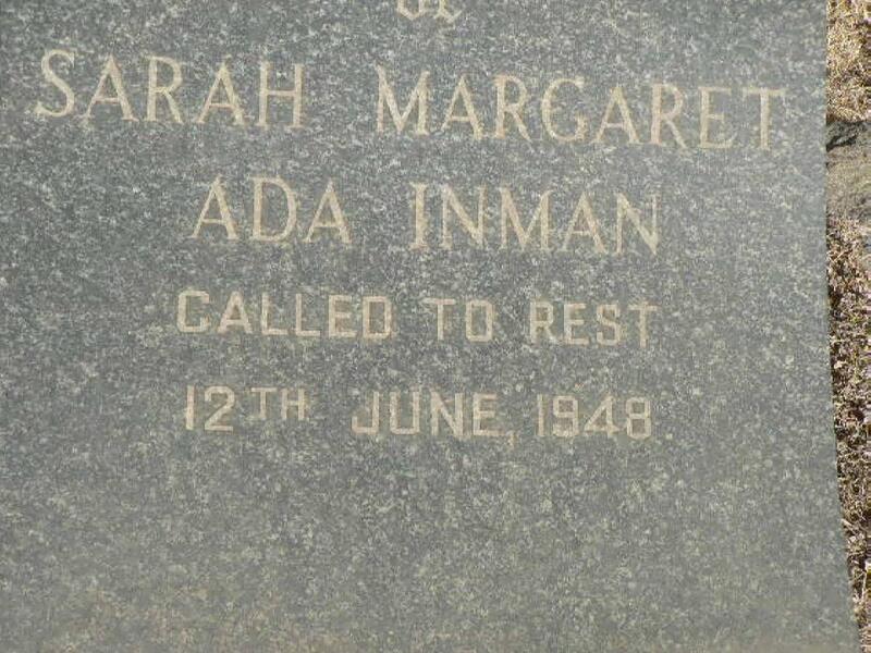 INMAN Sarah Margaret Ada -1948