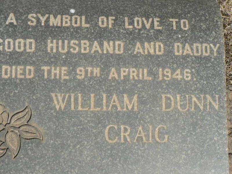 CRAIG William Dunn -1946