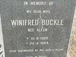 BUCKLE Winifred nee ALLEN 1909-1964