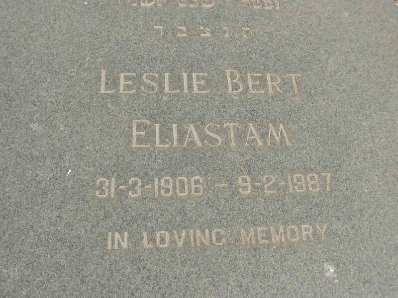 ELIASTAM Leslie Bert 1906-1987