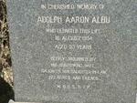 ALBU Adolph Aaron -1954