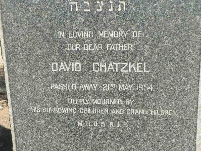 CHATZKEL David -1954