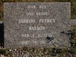 BASSON Gideon Petrus 1930-1971 :: KÜHN Magdalena Leonora voorheen BASSON nee DU TOIT 1904-1982