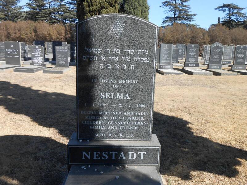 NESTADT Selma 1927-2000