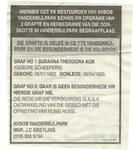 1.  Kennisgewing van skuif van grafte / Notice given for moving of graves