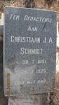 SCHMIDT Christiaan J.A. 1851-1925