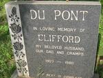 PONT Clifford, du 1907-1980