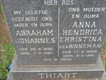 THIART Abraham Johannes 1896-1980 & Anna Hendrica Christina BINNEMAN 1899-1981