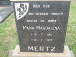 MERTZ Maria Magdalena 1913-1977