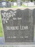 LEHR Herbert 1920-1972