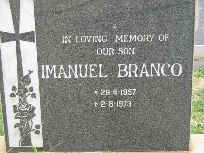 BRANCO Imanuel 1957-1973