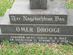DHOOGE Omer 1903-1974