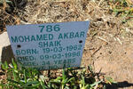 SHAIK Mohamed Akbar 1962-1996