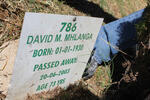 MHLANGA David M. 1930-2003