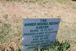 X-DEVER Ahmed Moosa Seedat 1917-2006