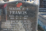 FRANCIS Sexton P.S. 1956-1997