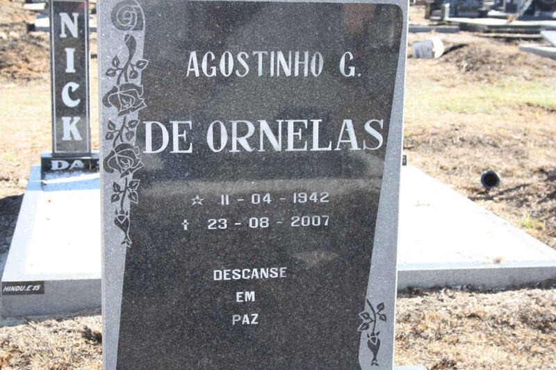 ORNELAS Agostinho G., de 1942-2007
