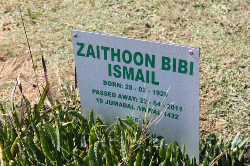ISMAIL Zaithoon Bibi 1929-2011