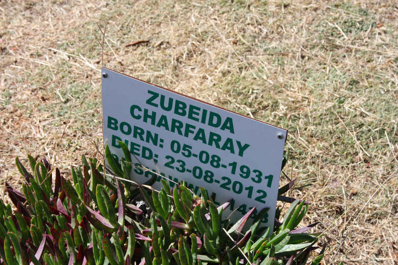 CHARFARAY Zubeida 1931-2012