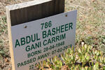 CARRIM Abdul Basheer Gani 1948-2010