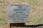 BHANA Khatija 1911-2009