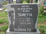 SCHOULTZ Suretta 1973-1973