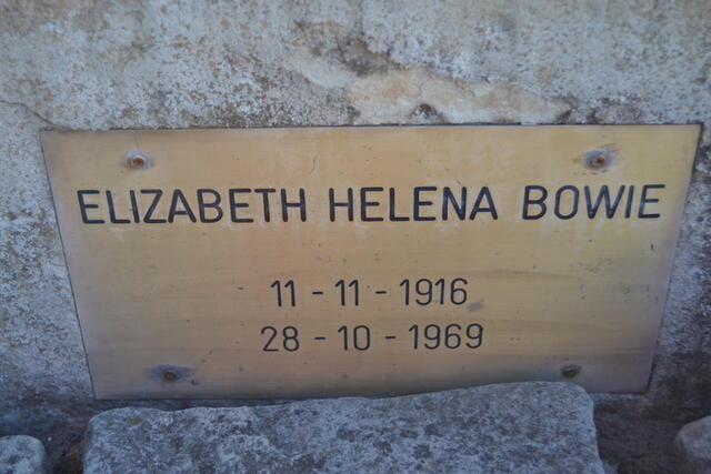 BOWIE Elizabeth Helena 1916-1969