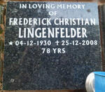 LINGENFELDER Frederick Christian 1930-2008