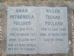 POLLARD Willem Thomas 1866-1947 & Anna Petronella VAN WYK 1871-1944