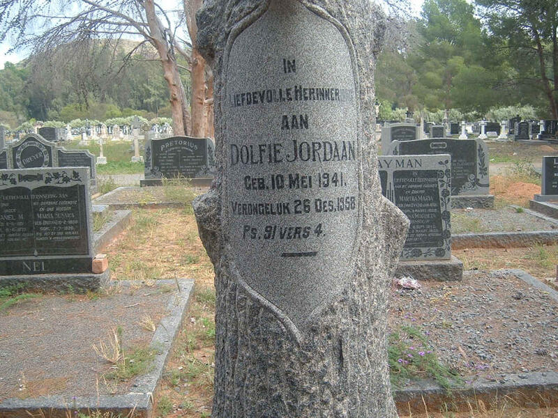 JORDAAN Dolfie 1941-1958