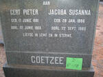 COETZEE Gert Pieter 1881-1969 & Jacoba Susanna 1886-1985