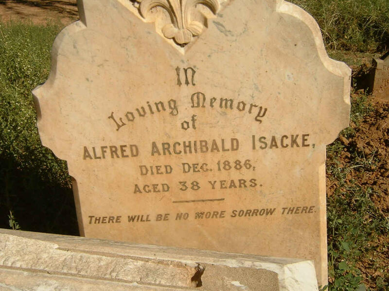 ISACKE Alfred Archibald -1886