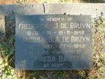 BRUYN Frederick J., de 1870-1948 & Jacoba S.A. 1867-1942