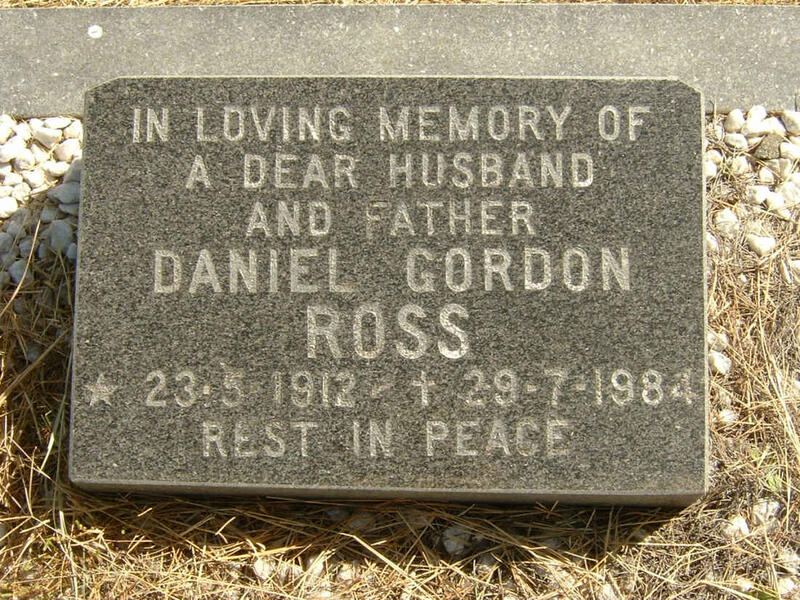 ROSS Daniel Gordon 1912-1984
