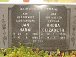 PREEZ Jan Harm 1918-1980, du  & Rhoda Elizabeth 1920-1988
