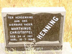 HENNING Marthinus Christoffel 1921-1984