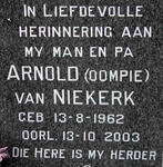 NIEKERK Arnold, van 1962-2003