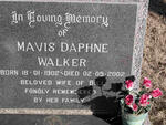 WALKER Mavis Daphne 1902-2002