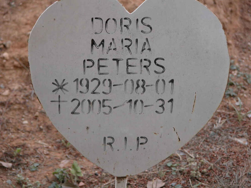 PETERS Doris Maria 1929-2005