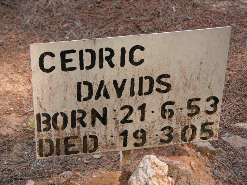 DAVIDS Cedric 1953-2005