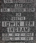 INGRAM Edwin Ben 1940-1961