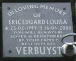 VERBUYST Eric Eduard Louisa 1949-2008