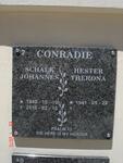 CONRADIE Schalk Johannes 1940-2010 & Hester Therona 1941-